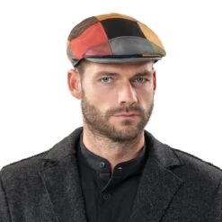 Capri Bic Leder Patchwork Flatcap By Lierys -Seeberger || Stetson Verkaufsgeschäft Capri Bic Leder Patchwork Flatcap by Lierys.51667 8