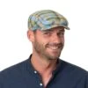 Checked Linen Driver Flatcap By Stetson -Seeberger || Stetson Verkaufsgeschäft Checked Linen Driver Flatcap by Stetson.64028 8