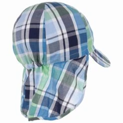 Checked UV-Schutz Kindercap By Döll -Seeberger || Stetson Verkaufsgeschäft Checked UV Schutz Kindercap by Doell blau gruen.47151 3rf225