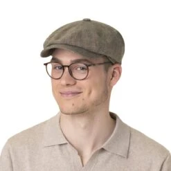 Classic 8 Panel Leinen Flatcap By Lierys -Seeberger || Stetson Verkaufsgeschäft Classic 8 Panel Leinen Flatcap by Lierys.60790 8