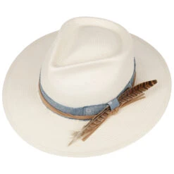 Feather Trim Toyo Western Strohhut By Stetson