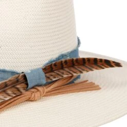 Feather Trim Toyo Western Strohhut By Stetson 9 Feather Trim Toyo Western Strohhut By Stetson -Seeberger || Stetson Verkaufsgeschäft Feather Trim Toyo Western Strohhut by Stetson cremewei .60729 4rf35
