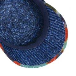 Flower Band Strohcap By Seeberger -Seeberger || Stetson Verkaufsgeschäft Flower Band Strohcap by Seeberger dunkelblau.60916 2rf192