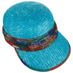Flower Band Strohcap By Seeberger -Seeberger || Stetson Verkaufsgeschäft Flower Band Strohcap by Seeberger tuerkis.60916 1rf42