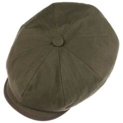 Hatteras Cotton Herringbone Flatcap By Stetson