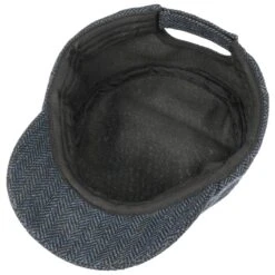 Herringbone Armycap By Lipodo -Seeberger || Stetson Verkaufsgeschäft Herringbone Armycap by Lipodo schwarz blau.48654 2rf186