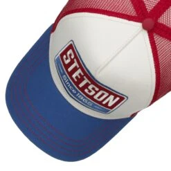 Highway Trucker Cap Small By Stetson -Seeberger || Stetson Verkaufsgeschäft Highway Trucker Cap Small by Stetson blau rot.59595 1rf183