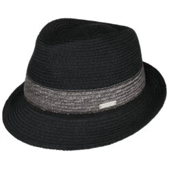 Kalona Strohhut By Seeberger -Seeberger || Stetson Verkaufsgeschäft Kalona Strohhut by Seeberger schwarz anthrazit.61487 rf248