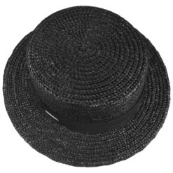 Lamena Matelot Strohhut By Seeberger -Seeberger || Stetson Verkaufsgeschäft Lamena Matelot Strohhut by Seeberger schwarz.55875 1rf4