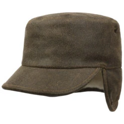 Leder Armycap Mit Ohrenklappen By Lierys -Seeberger || Stetson Verkaufsgeschäft Leder Armycap mit Ohrenklappen by Lierys dunkelbraun.48619 6rf17