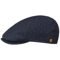 Leroy Dots Flatcap By Mayser -Seeberger || Stetson Verkaufsgeschäft Leroy Dots Flatcap by Mayser dunkelblau.62108 rf192