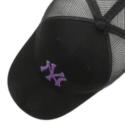 '47 BRAND MLB Yankees Branson Trucker Cap By 47 Brand -Seeberger || Stetson Verkaufsgeschäft MLB Yankees Branson Trucker Cap by 47 Brand schwarz lila.63002 1rf188