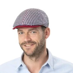 Mitchell Check Flatcap By Lierys -Seeberger || Stetson Verkaufsgeschäft Mitchell Check Flatcap by Lierys.58653 8