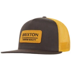 Palmer Proper Mp Mesh Cap By Brixton -Seeberger || Stetson Verkaufsgeschäft Palmer Proper Mp Mesh Cap by Brixton schwarz gelb.63415 rf239