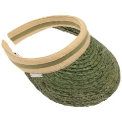 Raffia Schild Visor By Seeberger -Seeberger || Stetson Verkaufsgeschäft Raffia Schild Visor by Seeberger oliv.42830 1rf14