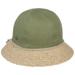 Stoffhut Mit Strohkrempe By Lierys -Seeberger || Stetson Verkaufsgeschäft Stoffhut mit Strohkrempe by Lierys natur oliv.61526 rf284
