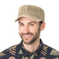 Stroh Armycap By Lipodo -Seeberger || Stetson Verkaufsgeschäft Stroh Armycap by Lipodo.60032 8