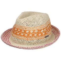 Tricolour Latina Trilby Strohhut By Chillouts -Seeberger || Stetson Verkaufsgeschäft Tricolour Latina Trilby Strohhut by Chillouts natur.62768 6rf40