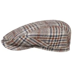 Trisco Seide-Wolle Flatcap By Stetson -Seeberger || Stetson Verkaufsgeschäft Trisco Seide Wolle Flatcap by Stetson beige blau.58132 rf212
