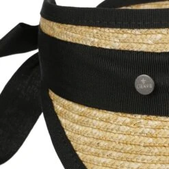 Twotone Strohvisor By Lierys -Seeberger || Stetson Verkaufsgeschäft Twotone Strohvisor by Lierys natur schwarz.61529 4rf201