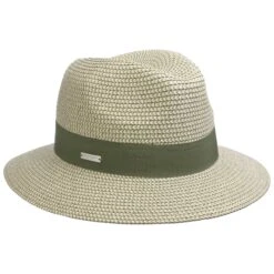 Vandia Fedora Strohhut By Seeberger -Seeberger || Stetson Verkaufsgeschäft Vandia Fedora Strohhut by Seeberger oliv.64901 rf14