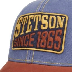 Vintage Distressed Peak Cap By Stetson -Seeberger || Stetson Verkaufsgeschäft Vintage Distressed Peak Cap by Stetson blau.64229 4rf2